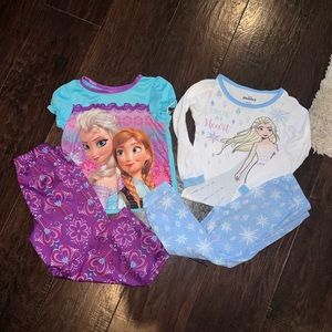 Lot of 2 Frozen Pajamas Size 4T